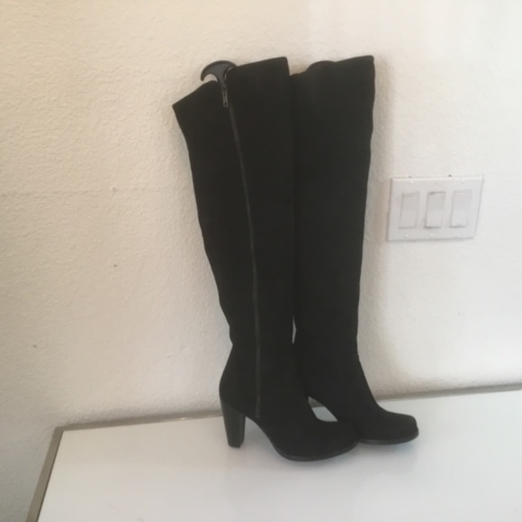 Paola Ferri amadora suede over the knee boots - Picture 3 of 15